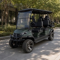 Voiturette de golf électrique Creek Valley Park 2, 4 ou 6 places, moteur AC 72V 7.5KW, batterie au lithium, pour les balades en nature, les parcours de randonnée et les supports de signalisation