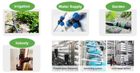 Kit de raccords filetés en PVC pour l'irrigation des jardins, l'alimentation en eau des piscines, la réparation de la plomberie, les raccords coudés, en T, les embouts, les adaptateurs