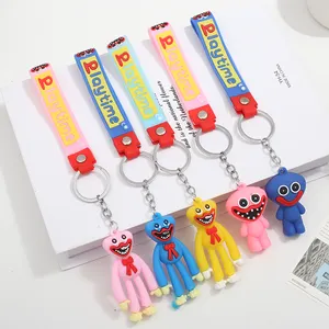 Poppy Playtime Custom 3d Anime Keychain Silicone Plastic Rubber Pvc Keychain Bag Accessories In Bulk Key Holder Key Ring Gift