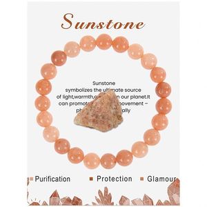 Bracelet en pierre naturelle, perles de verre colorées, géométrie sacrée, fabricant vérifié fiable, assurance commerciale - Product Image 3