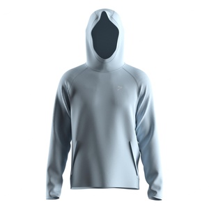 Sweat à capuche léger et chaud, respirant, extensible dans les quatre sens, mélange polyester-coton-spandex, résistant aux plis - Product Image 5