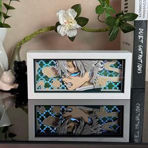 Nouveau design 3D haute qualité anime tueur de démons <span class=keywords><strong>kimetsu</strong></span> <span class=keywords><strong>no</strong></span> <span class=keywords><strong>yaba</strong></span> lampe de sculpture sur papier boîte à lumière LED de nuit pour la décoration de la maison - Product Image 6