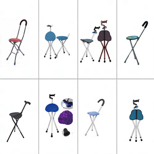 KSMED KSM-CS Canne de marche pliable réglable à trois pieds en alliage d'aluminium légère et portable pour personnes âgées - Product Image 5