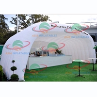 Structure imperméable de chapiteau d'air d'événements d'auvent extérieur de dôme de tente gonflable de couverture d'étape pour le festival de musique