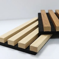 Panneaux acoustiques fluorescents 3D en MDF vert, imperméables, ignifuges et insonorisants, panneaux muraux rainurés pour villas modernes, chambres, gymnases et hôtels