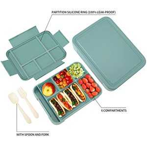 बच्चों 1330ML Bento बॉक्स के साथ वयस्क दोपहर के भोजन के बॉक्स कंटेनर Bento बक्से <span class=keywords><strong>6</strong></span> डिब्बों - Product Image 3