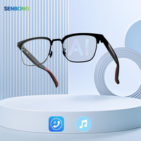 Lunettes de traduction intelligentes SENBONO G07, appels mains libres, musique, protection UV400, commande vocale sans fil BT, IA, étanches, tactiles