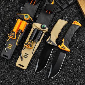Cuchillo <span class=keywords><strong>de</strong></span> Supervivencia Todo en Uno con Hoja 440C y Mango FRN, Cuchillo <span class=keywords><strong>de</strong></span> Caza <span class=keywords><strong>de</strong></span> Hoja Fija con Brújula, Encendedor, Cortador <span class=keywords><strong>de</strong></span> Cuerda y Funda, Kit EDC - Product Image 2