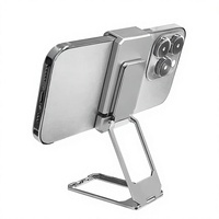 Support de téléphone universel multi-formes octogonales en alliage, magnétique, pliable pour lit, forte stabilité, idéal pour le streaming en direct