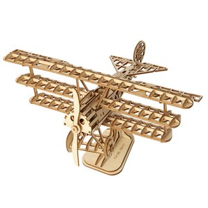 Robotime <span class=keywords><strong>Rokr</strong></span> US Warehouse Jouets éducatifs TG301 Coffret cadeau <span class=keywords><strong>Puzzle</strong></span> d'avion 3D moderne en <span class=keywords><strong>bois</strong></span> - Product Image 3