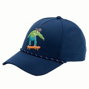Manufacturer Custom 6 Panel Curved Brim Golf Baseball Cap Waterproof TPU Patch Logo Promotional Hats & Caps