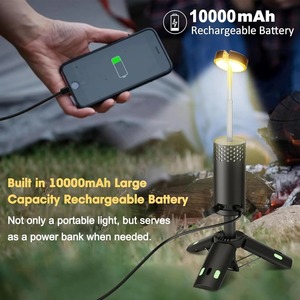 Linterna de Camping de 10000mAh con Función de Atenuación, Trípode y Señal de Rescate SOS, Linterna de Búsqueda Portátil para Senderismo, Aventuras y Emergencias - Product Image 3