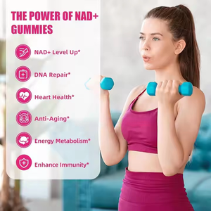 Suplemento de NAD + Gomitas NAD Plus Gomitas Sin azúcar Orgánica Vitamina B3 Niacinamida Aumenta la energía de regeneración de NAD - Product Image 4