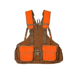 Tan-Color Adjustable Shoulder <b>Padded</b>-Straps Bird-Hunting Custom Design Upland-Fishing Shooting Vest Waistcoats With Pockets - Product Image 1