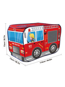 Tente de jeu pliable pour enfants, maisonnette de camping, bus de <span class=keywords><strong>police</strong></span> de dessin animé, jouets pour bébés, intérieur et extérieur - Product Image 4