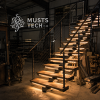 Vente directe d'usine du fabricant, OEM, ODM, approvisionnement en gros, escalier sur mesure
