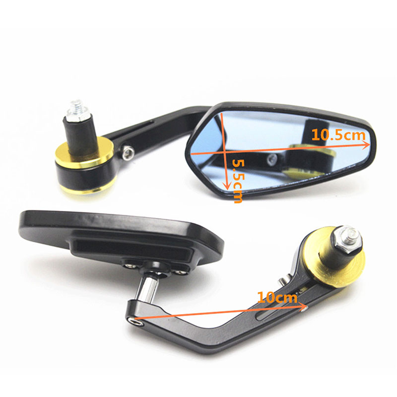 Алюминий Универсальный 7/8 "22 мм мотоцикла боковые зеркала зеркало заднего вида Зеркало Руль ретро мотоцикл для Suzuki