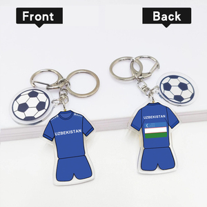 Frosted <strong>Vintage</strong> Acrylic Jersey Keychain Retro Look for Old School Sports Fan - Product Image 5