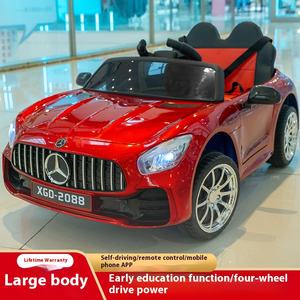 مصدر لعبة ليد كبيرة للأطفال بأربع عجلات تحكم عن بعد مادة بلاستيكية مزدوجة الدفع للأولاد والفتيات ركوب مزدوج - Product Image 5