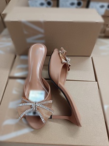 2025 नई हाई एड़ी रियर एयर स्टिलेटो डायमंड धनुष सुरुचिपूर्ण फैशन स्वभाव सैंडल - Product Image 5