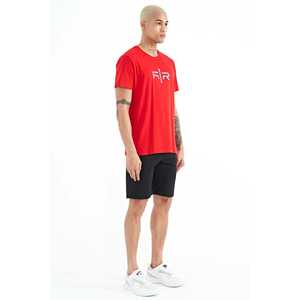 Tommylife กางเกงขาสั้นขนาดมาตรฐานของผู้ชายสีดำพิมพ์ลายมีกระเป๋าขนาด S M L XL XXL - Product Image 4