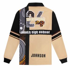 オールドスクールラグビーシャツカスタムデザイン長袖コットンストライプトップレクリエーションウェア - Product Image 2