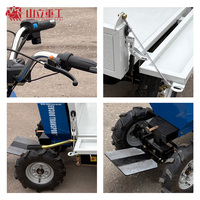 Elektrische Vierrad-Schubkarre Mini-Dumper 400kg Traglast 6h Akkulaufzeit OEM Landwirtschafts- und Baustellenmaterial-Transportwagen