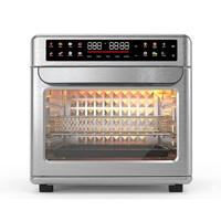 Four à convection de comptoir en acier inoxydable de haute qualité 25L avec double porte vitrée pour usage domestique
