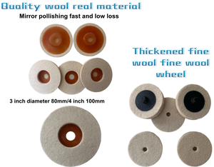 ล้อขัดกระจกขนสัตว์6นิ้วเครื่องมือขัดกระจกขัดเงาเกรดอุตสาหกรรม - Product Image 4