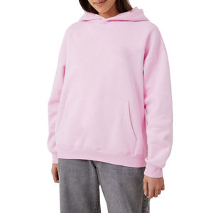 Sweat à capuche surdimensionné personnalisé pour femme, sweat à capuche décontracté d'hiver en polaire, logo sur le devant, couleurs et tailles personnalisées - Product Image 1