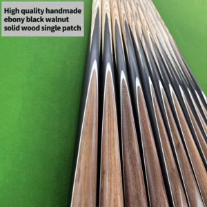 مصنع ضمان الجودة اليدوية خشب الأبنوس الظهر أسود الجوز الخشب الصلب التصحيح واحد السنوكر جديلة طرف 10mm145cm57 بوصة طول - Product Image 2