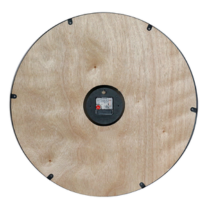 24 Inch Rustic Wood Plank and Metal Farmhouse Wall Clock for Home Living Room <b>Kitchen</b> Office Wall Decor - Product Image 3