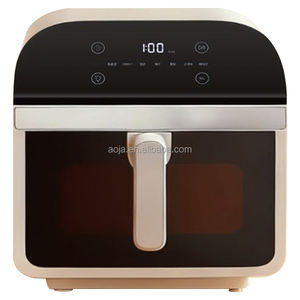 Friteuse à air visible 6L 1350W avec tube chauffant en fibre de carbone, écran tactile numérique incliné, 12 préréglages, 40-200°C, four intelligent, prix usine - Product Image 4