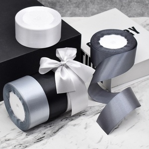 Wholesale Ribbons Eternal Flowers <b>Cake</b> Gift <b>Box</b> Decor Double Sided Satin Ribbon Custom Logo Size Colorful Satin Ribbons - Product Image 3