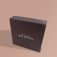 Boîte fermée magnétique marron avec logo personnalisé Offre Spéciale boîte cadeau d'emballage de vêtements chaussures de luxe boîte en papier de carton