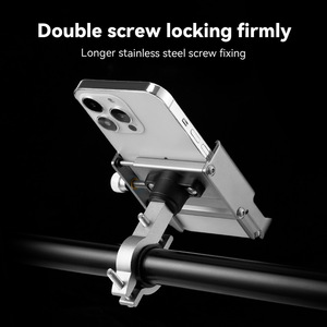 Support de téléphone en alliage d'aluminium Yueli pour guidon de vélo, réglable à 360 degrés pour la navigation - Product Image 5