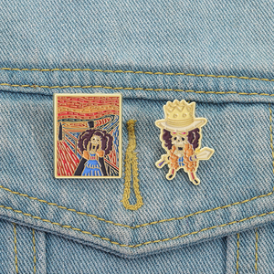 Japanischer Anime Charakter Emaille Pin Afro Skelett Musiker <span class=keywords><strong>Comic</strong></span> Manga Brosche Revers Abzeichen Nettes Schmuck Geschenk für Freund Großhandel - Product Image 1