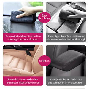 Agent de nettoyage pour sièges en polyester d'intérieur de voiture pour le tissu du toit, le cuir des sièges, décontamination - Formule tensioactive - Product Image 2