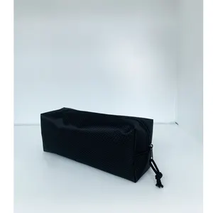 Sıcak satış basit makyaj çantası toptan tuval makyaj çantası