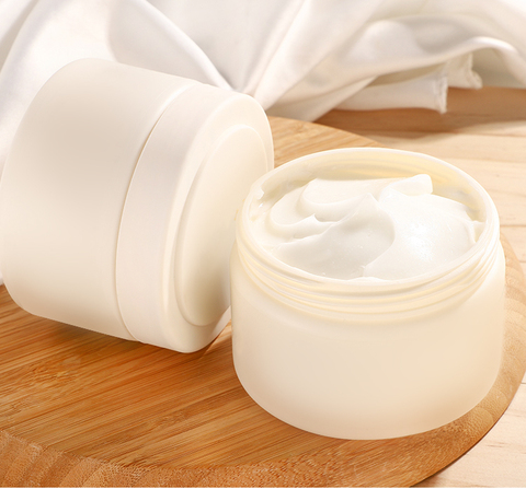 250g White Plastic Hair Product Containers Cream Jar Cosmetics Cup Body Lotion Moist Cream Makeup Jar