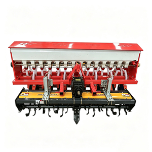 Machine intégrée de labourage, fertilisation <span class=keywords><strong>et</strong></span> semis rotative pour blé à 12 rangs, petite <span class=keywords><strong>semoir</strong></span>-<span class=keywords><strong>épandeur</strong></span> de semences <span class=keywords><strong>et</strong></span> <span class=keywords><strong>d</strong></span>'<span class=keywords><strong>engrais</strong></span> montée sur tracteur - Product Image 2