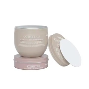 Envase Redondo de Metal para Crema, Lata de Aluminio Personalizada para Cosméticos con Tapas - Product Image 5