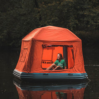 Tente de radeau flottante gonflable pêche PVC Camping camping tente d'eau flottante banc étanche tente à air plate-forme portable ponton