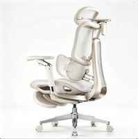 Chaise de bureau ergonomique HBADA E3 Pro/Ultra noire et blanche, best-seller, design luxueux, dossier en mesh, appui-tête 4D, soutien lombaire