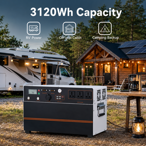 Station d'alimentation portable LiFePO4 personnalisable 2000W 3120Wh avec <span class=keywords><strong>générateur</strong></span> <span class=keywords><strong>solaire</strong></span> MPPT pour la maison, le camping-car et les situations d'urgence - Product Image 3