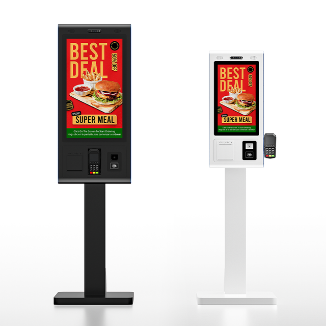 21.5 Inch Self-Ordering Kiosk Touch Screen Payment Wall Standing Model Software Payment Kiosk Restaurant Airport Fast Shop