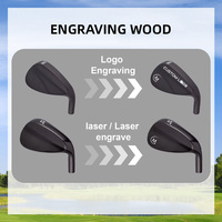 Ensemble de fers de golf pour droitiers, personnalisés par OEM, usinés par CNC, avec face usinée, tailles 52, 56, 60, couleur personnalisée