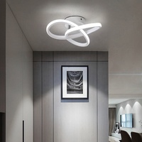 Plafonnier LED moderne Nodric Design 22W avec construction en acrylique et en fer pour salles à manger, hôtels, couloirs