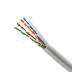 Venta caliente CCA BC Core Internet Cable Red al aire libre Lan Cat5 305m UTP Cable Cat 5E Cables de comunicación