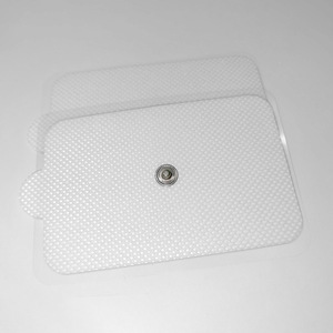 แผ่นอิเล็กโทรดกายภาพบำบัด 60x90 มม. แบบติดกระดุม  ไฮโดรเจลแบบไม่ทอ  แผ่นแปะกล้ามเนื้อหน้าอกแบบยึดติดด้วยตัวเอง - Product Image 1